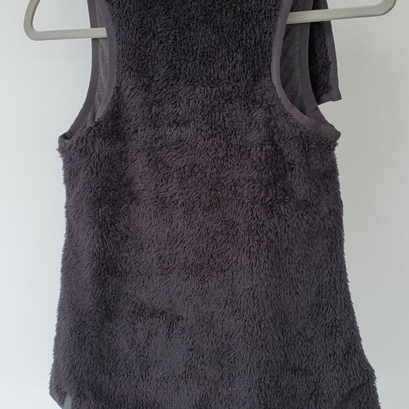 Reversible vest ivivva lululemon sherpa forever grey black size 12 soft cotton - Picture 7 of 13
